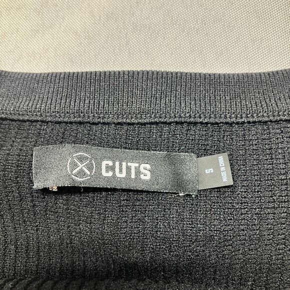 CUTS Coreflex Cropped Wide Strap Square Neck Ribbed Tank Black Women’s Size S - Picture 4 of 7